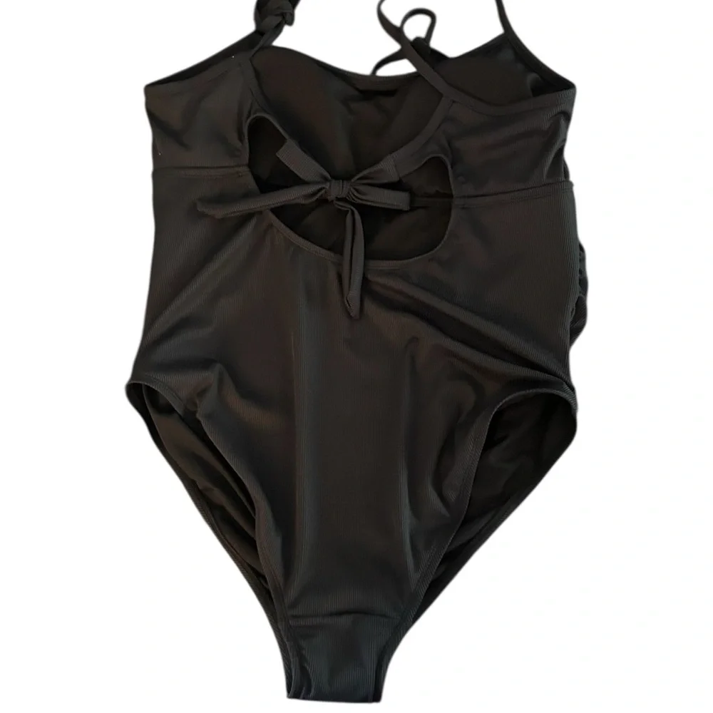 Isabel Black One Piece Swimsuit Adjustable Straps XXL